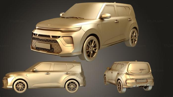 Автомобили и транспорт (Kia Soul GT 2020, CARS_2135) 3D модель для ЧПУ станка